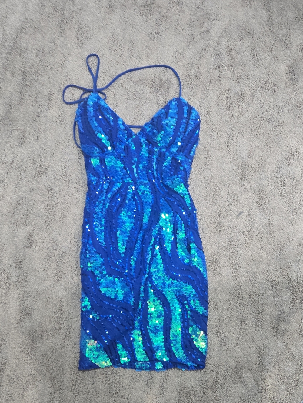 Windsor Royal Blue Sequin Dress Top